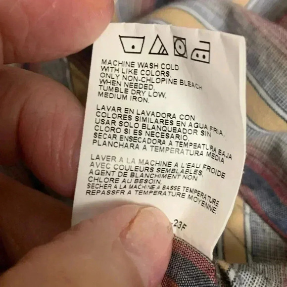 Vintage Wrangler long sleeved,lightweight,button-down shirt pearlescent buttons - Picture 7 of 7